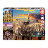 Puzzle Collage de Notre-Dame 1 000 pièces - Educa | Artmania