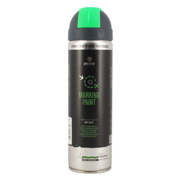 photo-Bombe de peinture de marquage au sol signalisation - Vert - MTN Pro - 500ml