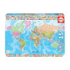Puzzle Carte du monde politique 1 500 pièces - Educa | Artmania