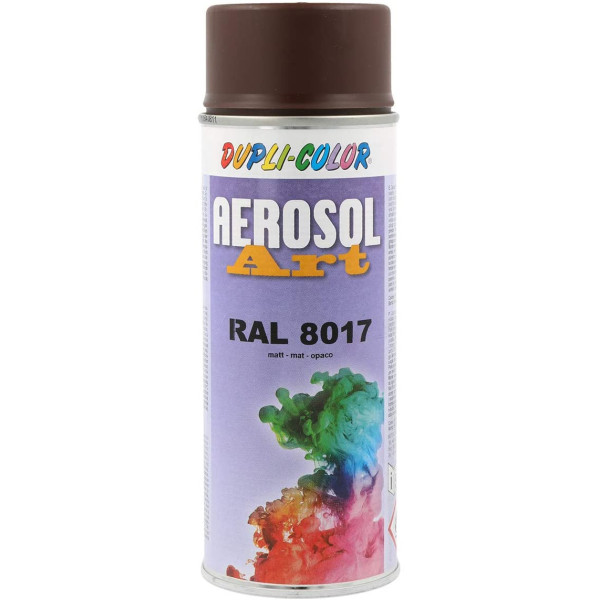 photo-Bombe de peinture - Marron mat - RAL 8017  - Duplicolor - 400 ml