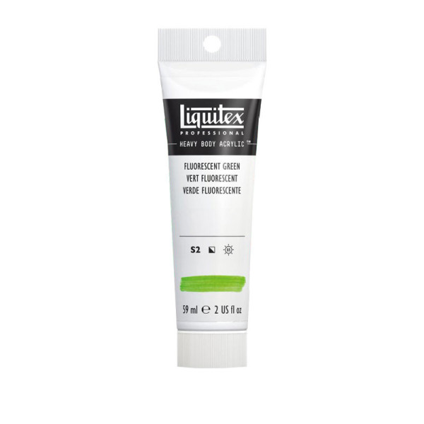 Peinture Acrylique en tube vert fluo 59ml - Liquitex Heavy Body | Artmania