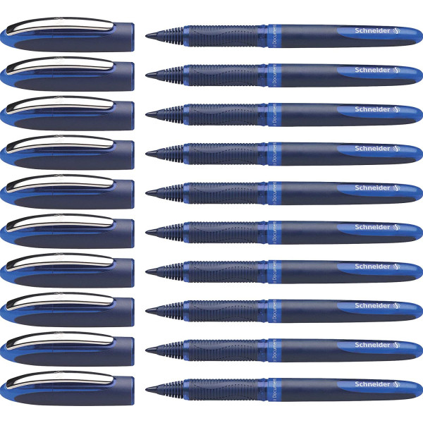 photo-10 stylos roller - Bleu - 0,6mm - One Business - Schneider