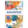 photo - Bloc - Aquarelle - A5+ - Grain moyen fin - Spirales - 25 feuilles - 300g - Clairefontaine - Aquapad