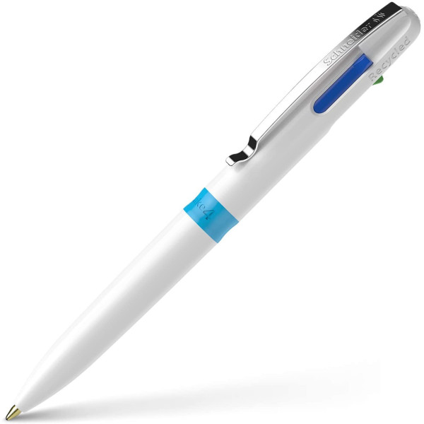 10 stylos bille 4 couleurs - Pointe moyenne - Take 4 - Schneider