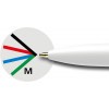 10 stylos bille 4 couleurs - Pointe moyenne - Take 4 - Schneider