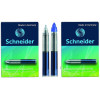 photo-2 boîtes de 5 cartouches d'encre pour stylo roller - Bleu - Schneider - 852M