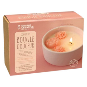photo - Kit créatif - Fabrique une bougie - Senteur fleur de coton - Douceur - Graine créative