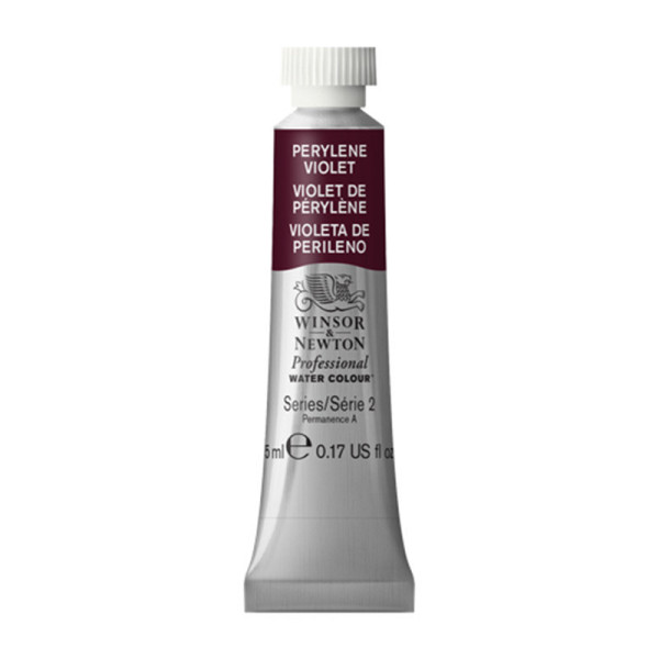 photo-Peinture aquarelle professionnelle - Extra fine - Violet de pérylène - 470 - Winsor et Newton - 5ml