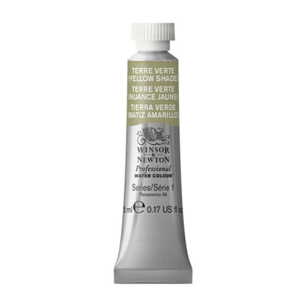 photo-Peinture aquarelle professionnelle - Extra fine - Terre verte nuance jaune - 638 - Winsor et Newton - 5ml