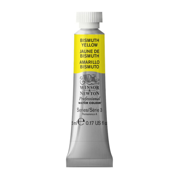 photo-Peinture aquarelle professionnelle - Extra fine - Jaune de bismuth - 25 - Winsor et Newton - 5ml