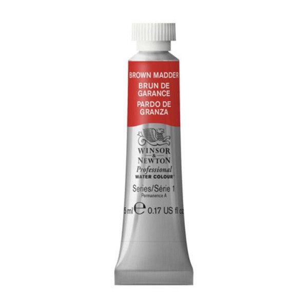 photo-Peinture aquarelle professionnelle - Extra fine - Brun de garance - 56 - Winsor et Newton - 5ml