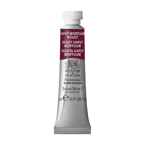 photo-Peinture aquarelle professionnelle - Extra fine - Violet Caput Mortuum - 125 - Winsor et Newton - 5ml