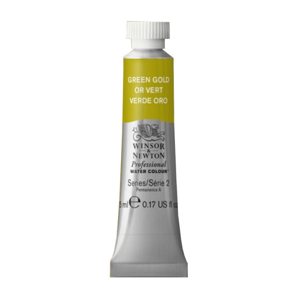 photo-Peinture aquarelle professionnelle - Extra fine - Or vert - 294 - Winsor et Newton - 5ml