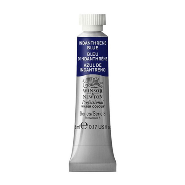 photo-Peinture aquarelle professionnelle - Extra fine - Bleu d'indanthrène - 321 - Winsor et Newton - 5ml