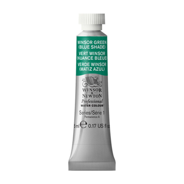 photo-Peinture aquarelle professionnelle - Extra fine - Vert Winsor nuance bleu - 719 - Winsor et Newton - 5ml