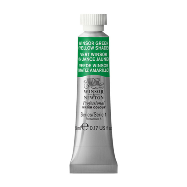 photo-Peinture aquarelle professionnelle - Extra fine - Vert Winsor nuance jaune - 721 - Winsor et Newton - 5ml