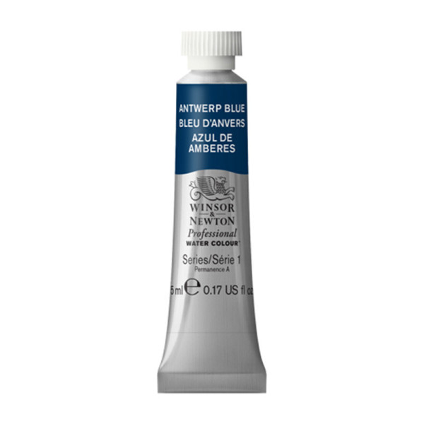 photo-Peinture aquarelle professionnelle - Extra fine - Bleu d'Anvers - 10 - Winsor et Newton - 5ml
