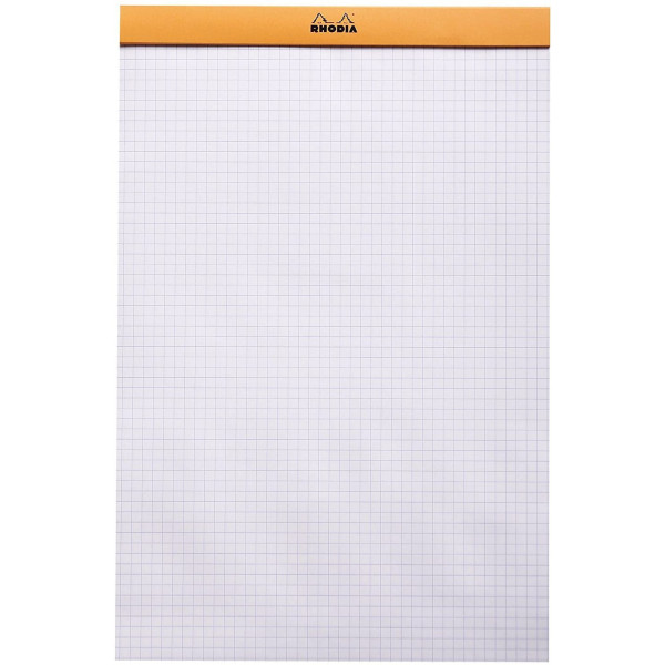Bloc notes - A4+ - 21x31,8 cm - Petits Carreaux - 80 feuilles - Rhodia
