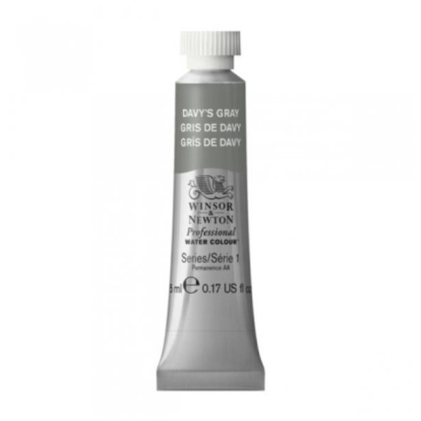 photo-Peinture aquarelle professionnelle - Extra fine - Gris de Davy - 217 - Winsor et Newton - 5ml