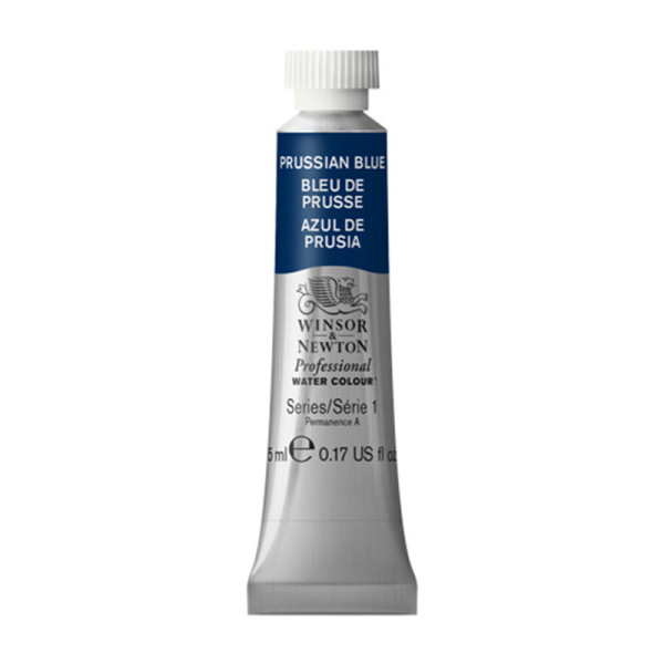 photo-Peinture aquarelle professionnelle - Extra fine - Bleu de Prusse - 538 - Winsor et Newton - 5ml