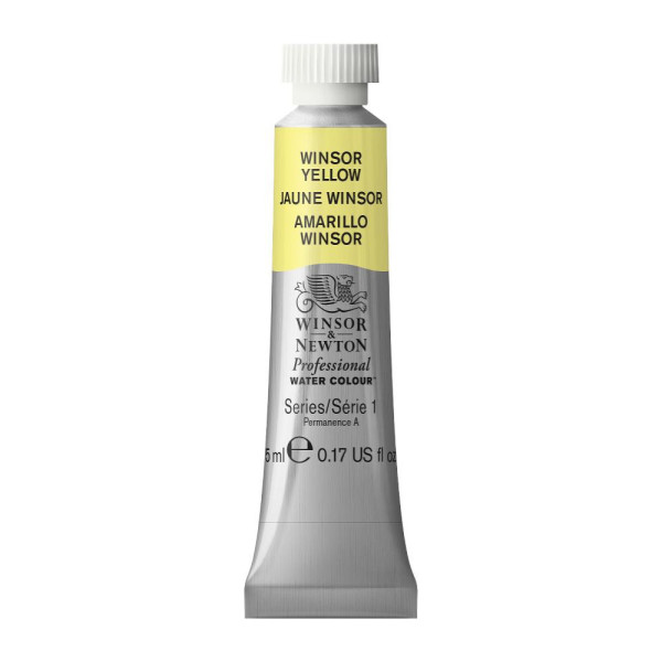 photo-Peinture aquarelle professionnelle - Extra fine - Jaune Winsor - 730 - Winsor et Newton - 5ml