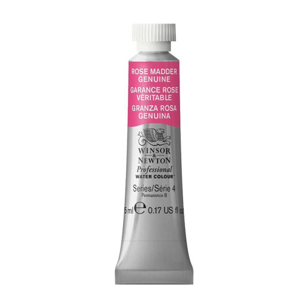 photo-Peinture aquarelle professionnelle - Extra fine - Garance rose véritable - 587 - Winsor et Newton - 5ml