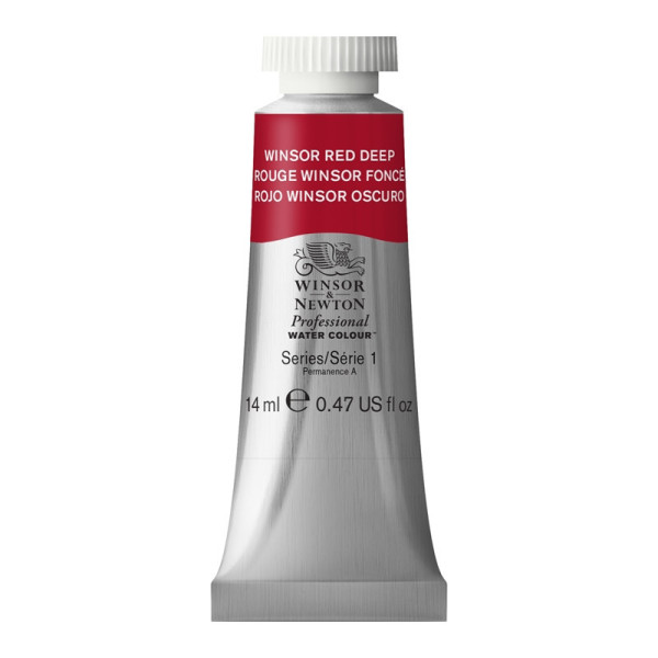 photo-Peinture aquarelle - Rouge Winsor foncé - 725 - Extra-fine - Winsor et Newton - 14ml
