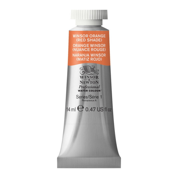 photo-Peinture aquarelle - Orange Winsor - 723 - Extra-fine - Winsor et Newton - 14ml
