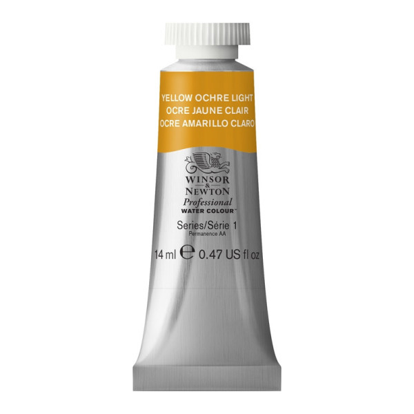 photo-Peinture aquarelle - Ocre jaune clair - 745 - Extra-fine - Winsor et Newton - 14ml