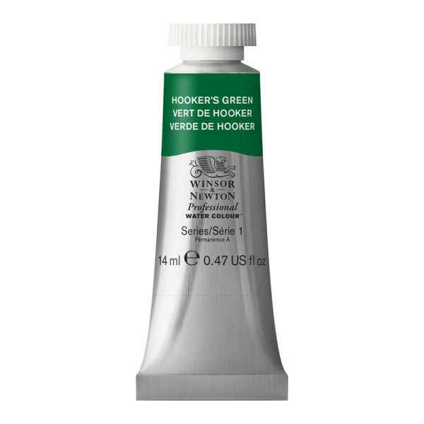 photo-Peinture aquarelle - Vert de Hooker - 311 - Extra-fine - Winsor et Newton - 14ml