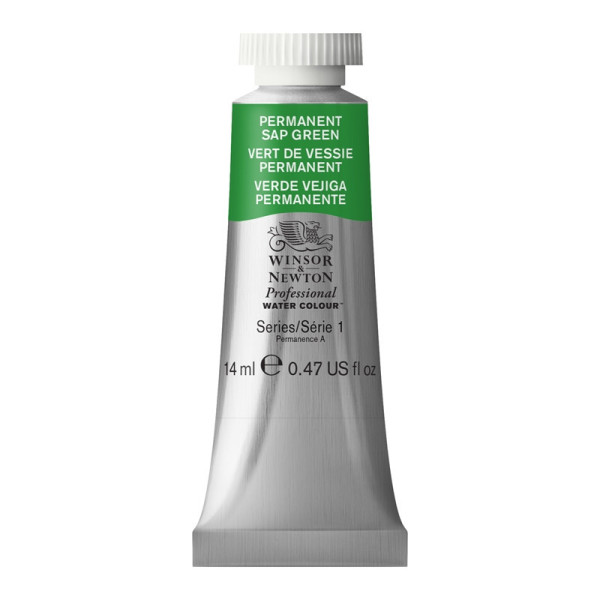 photo-Peinture aquarelle - Vert de vessie permanent - 503 - Extra-fine - Winsor et Newton - 14ml