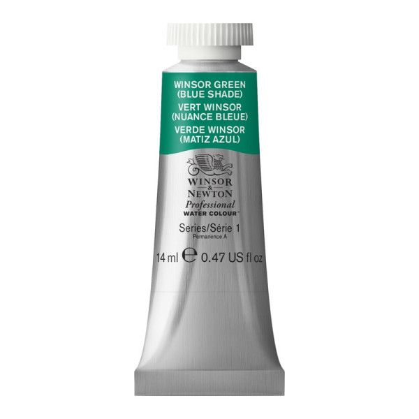 photo-Peinture aquarelle - Vert Winsor nuance bleue - 719 - Extra-fine - Winsor et Newton - 14ml