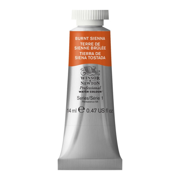 photo-Peinture aquarelle - Terre de sienne brûlée - 74 - Extra-fine - Winsor et Newton - 14ml
