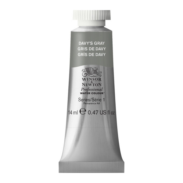 photo-Peinture aquarelle - Gris de Davy - 217 - Extra-fine - Winsor et Newton - 14ml