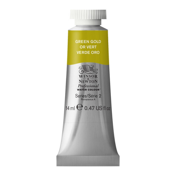 photo-Peinture aquarelle - Or vert - 294 - Extra-fine - Winsor et Newton - 14ml