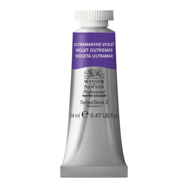 photo-Peinture aquarelle - Violet outremer - 672 - Extra-fine - Winsor et Newton - 14ml