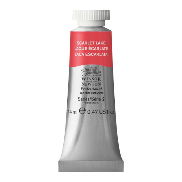 photo-Peinture aquarelle - Laque écarlate - 603 - Extra-fine - Winsor et Newton - 14ml