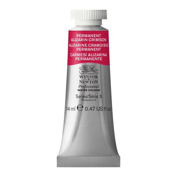 photo-Peinture aquarelle - Alizarine cramoisi permanent - 466 - Extra-fine - Winsor et Newton - 14ml