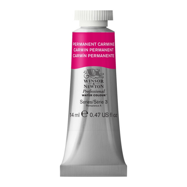 photo-Peinture aquarelle - Carmin permanent - 479 - Extra-fine - Winsor et Newton - 14ml