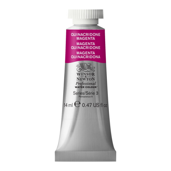 photo-Peinture aquarelle - Magenta quinacridone - 545 - Extra-fine - Winsor et Newton - 14ml
