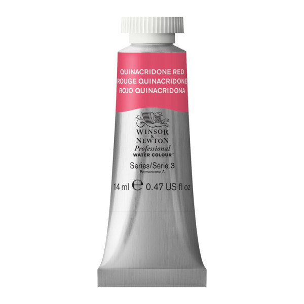 photo-Peinture aquarelle - Rouge quinacridone - 548 - Extra-fine - Winsor et Newton - 14ml
