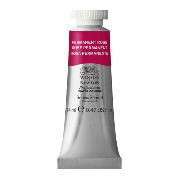 photo-Peinture aquarelle - Rose permanent - 502 - Extra-fine - Winsor et Newton - 14ml