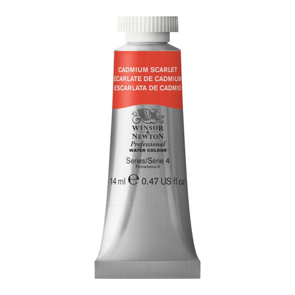 photo-Peinture aquarelle - Ecarlate de cadmium - 106 - Extra-fine - Winsor et Newton - 14ml