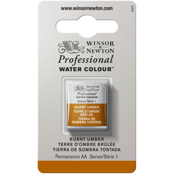 photo-Aquarelle Professionnelle Extra-Fine - 1/2 Godet - Terre D'Ombre Brûlée - 76 - Winsor Et Newton