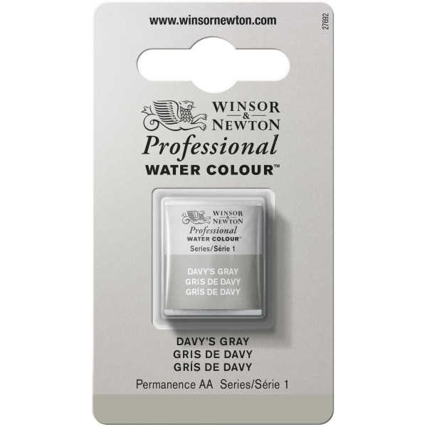 photo-Aquarelle Professionnelle Extra-Fine - 1/2 Godet - Gris Davy - 217 - Winsor Et Newton