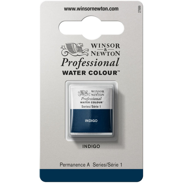 photo-Aquarelle Professionnelle Extra-Fine - 1/2 Godet - Indigo - Winsor Et Newton