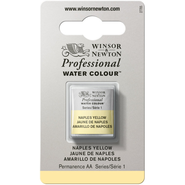 photo-Aquarelle Professionnelle Extra-Fine - 1/2 Godet - Jaune De Naples - 422 - Winsor Et Newton