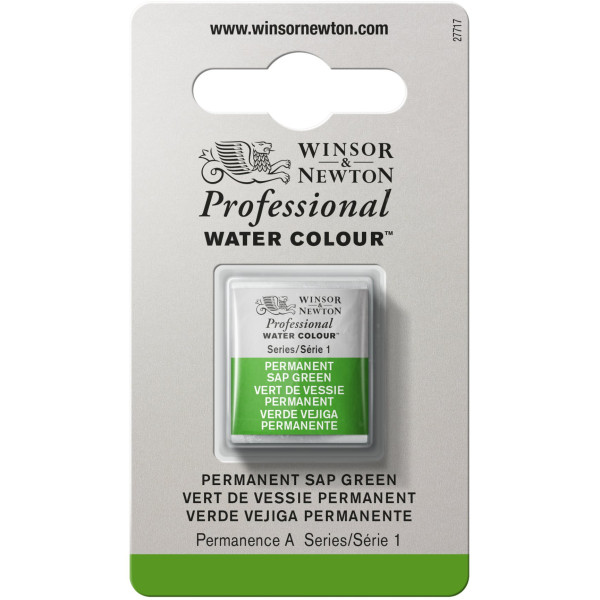 photo-Aquarelle Professionnelle Extra-Fine - 1/2 Godet - Vert De Vessie Permanent - 503 - Winsor Et Newton