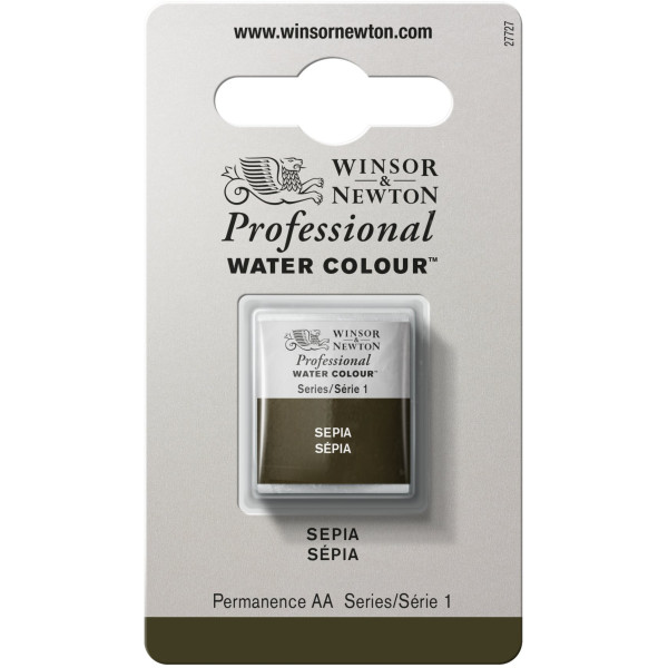 photo-Aquarelle Professionnelle Extra-Fine - 1/2 Godet - Sépia - 609 - Winsor Et Newton