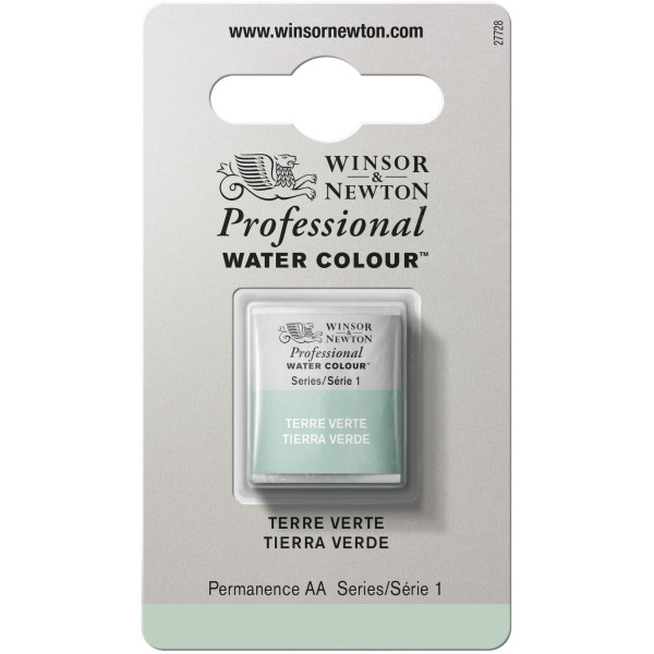 photo-Aquarelle Professionnelle Extra-Fine - 1/2 Godet - Terre Verte - 185 - Winsor Et Newton